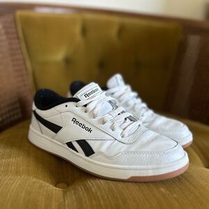 White and Black Reebok Sneakers